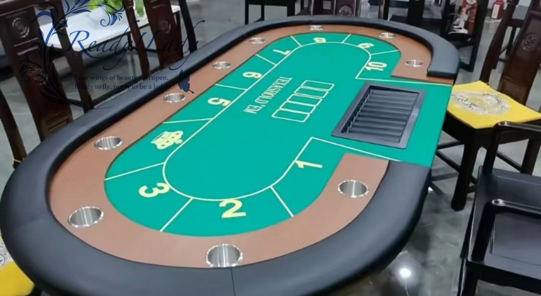 10人用 ポーカーテーブル 楕円形 ホールデムサイコロ カジノ テキサス 