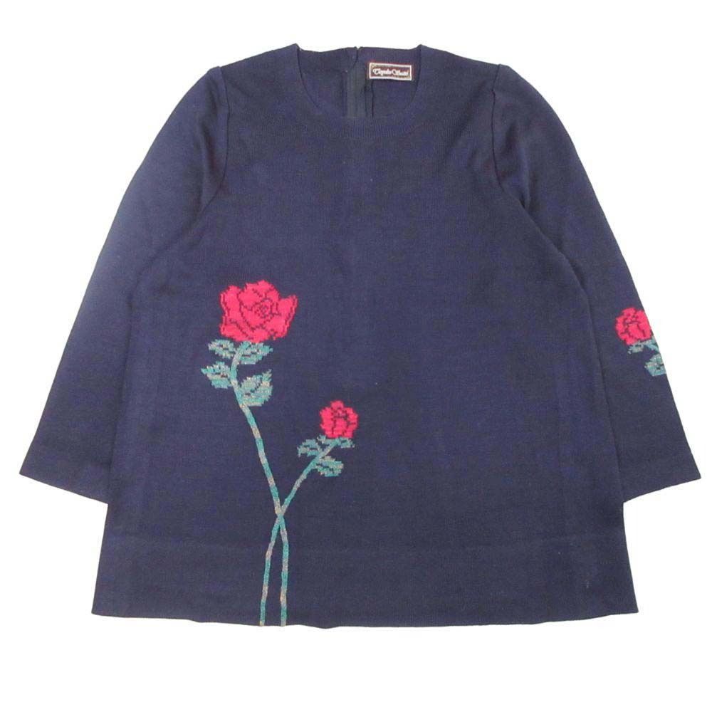 大正アンティーク 藍鼠地に薔薇などの洋花の日本刺繍 正絹ちりめん半襟 難あり 大正アンティーク 藍鼠地に薔薇などの洋花の日本刺繍 正絹