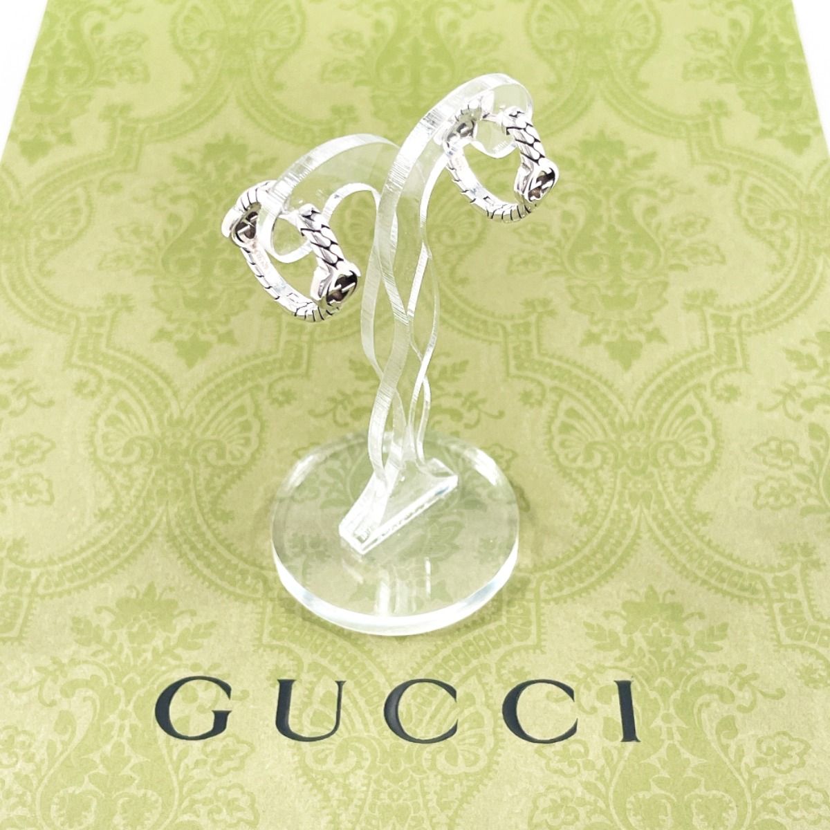 グッチ ピアス インターロッキング　フープピアス　シルバー925 リング 楽天市場】GUCCI グッチ レディース フープピアスインター