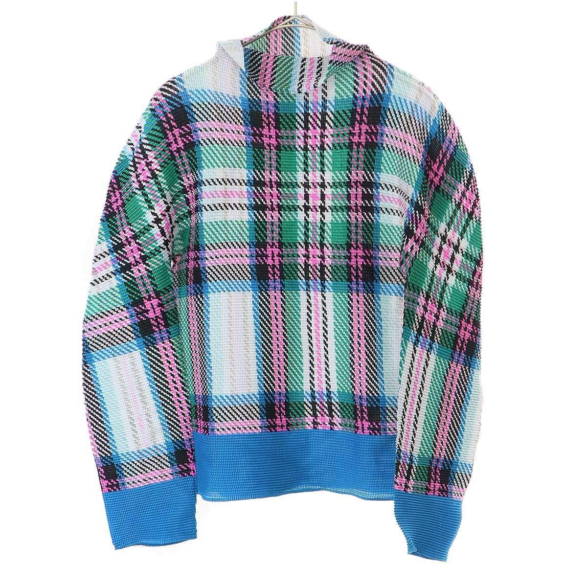 極美品　me ISSEY MIYAKE 25AWタータンチェックプリーツトップス 極美品me ISSEY MIYAKE 25AWタータンチェックプリーツトップス 【公式