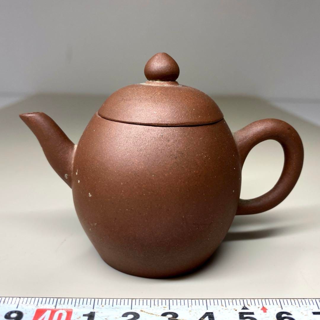 中国清時代　萬豊順紀　朱泥急須　横幅約9.5㎝　東Y6-0822☆2Fトニコ 中国清時代 萬豊順紀 朱泥急須 横幅約9.5㎝ 東Y6-0822☆2Fトニコ