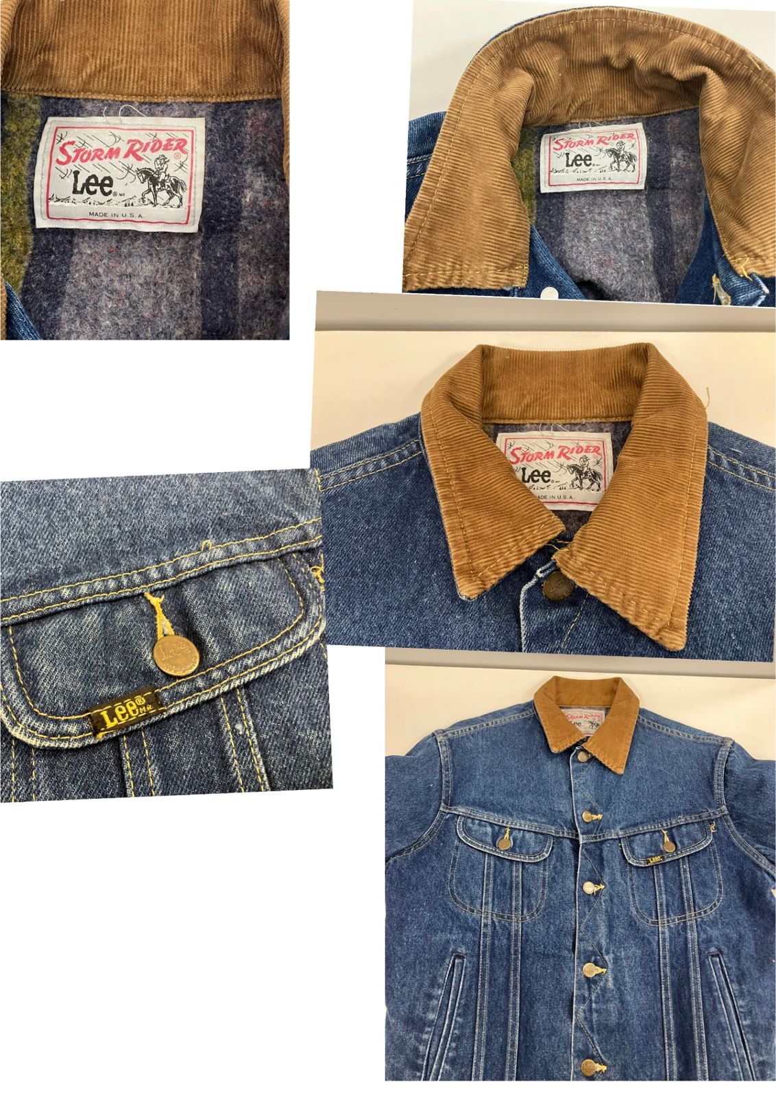 Lee STORM RIDER デニムジャケット　70s 80s ヴィンテージ 70's Lee STORM RIDER デニムジャケット - used&vintage box Hi