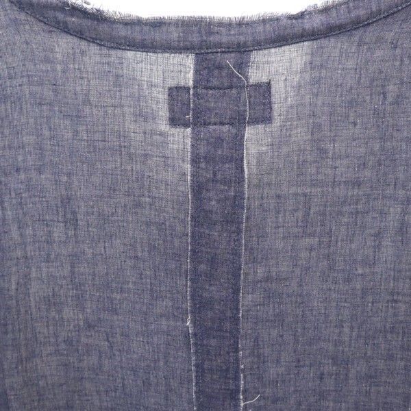 新品 クオルト 半袖 シャツ XL ネイビー quolt TOP-GAUZE SHIRTS プル