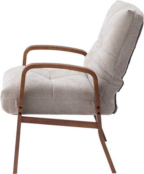 リクライニング高座椅子 W60.5×D69-86×H79-86×SH44.5cm