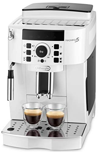 エントリーモデル デロンギ DeLonghi 全自動コーヒーメーカー マグニフィカS ミルク泡立て 手動 ホワイト ECAM22112W