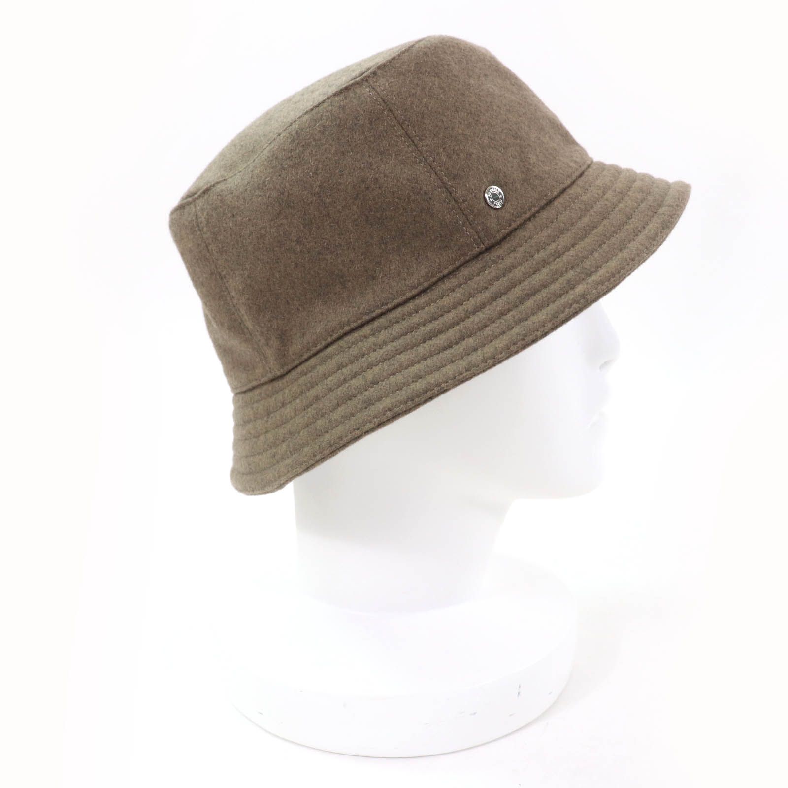 【極美品】HERMES カシミヤ100% ハット マーモットファー 57 極美品】HERMES カシミヤ100% ハット マーモットファー 57