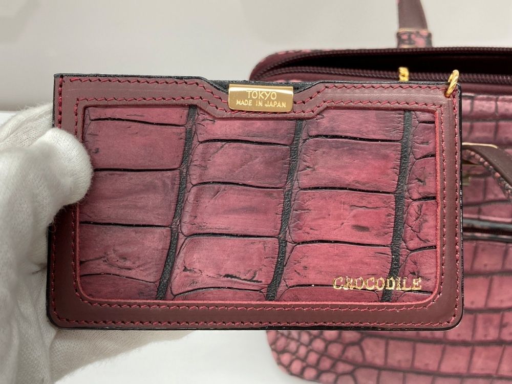 明日香　高級高品質　JRA認証 クロコダイル　ソフトマット　ワンハンドバッグ クロコダイル Crocodile アスカ 明日香 ASUKA JRA認定 トート