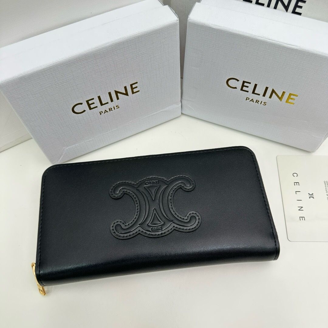 CELINE セリーヌ 財布 レディース 長財布 ブラック - メルカリ