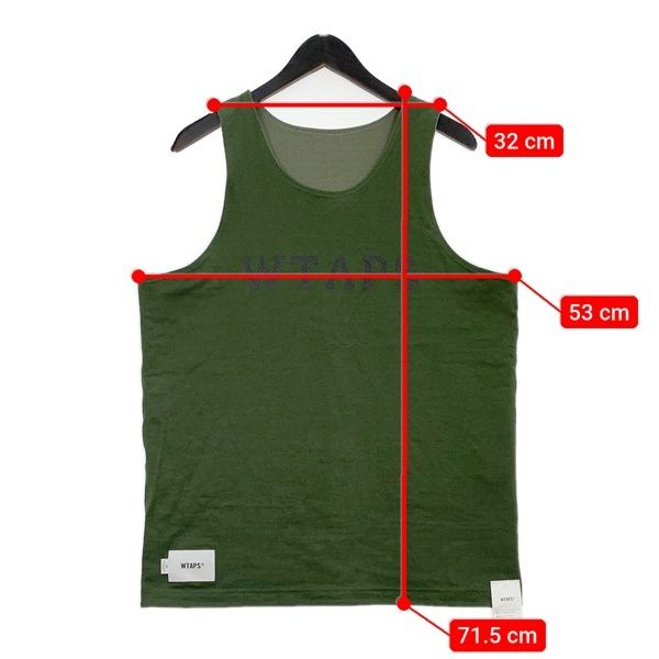 wtaps 25ss MUDDY / TANK TOP / COTTON XL