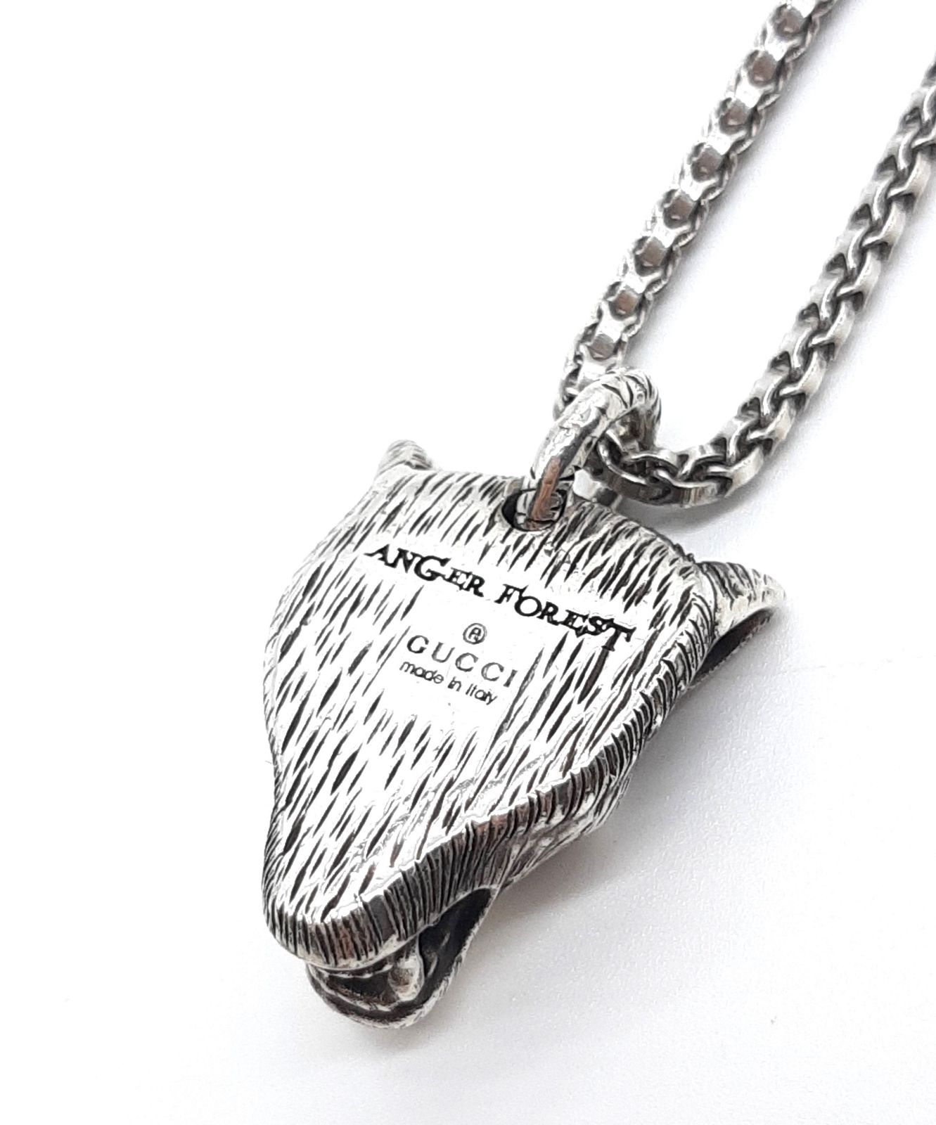 GUCCI グッチ アンガーフォレスト ウルフヘッド ネックレス GUCCI