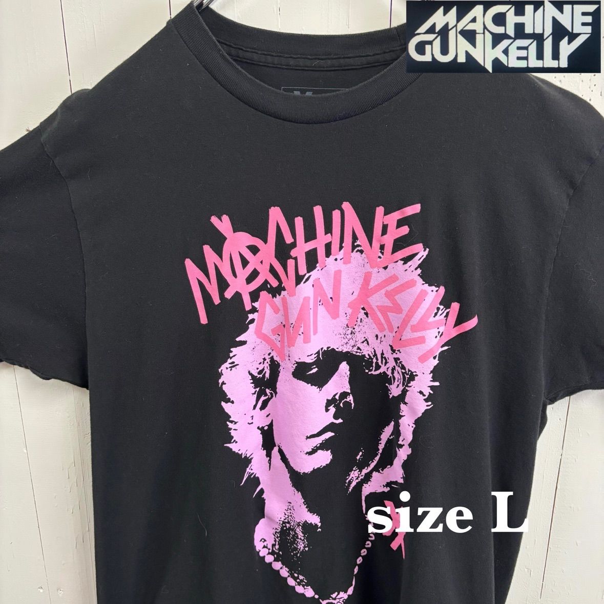 古着】machinegunkelly(マシンガンケリー)半袖Tシャツ L 黒
