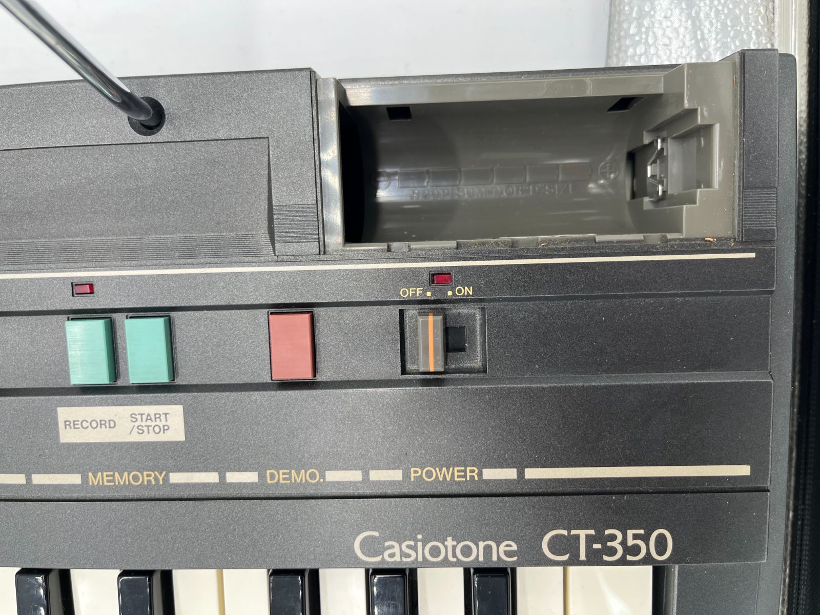CASIO カシオ　Casiotone CT-350　電子キーボード　ピアノ 訳あり】キーボード CASIO Casiotone CT-350 専用AD付 - メルカリ