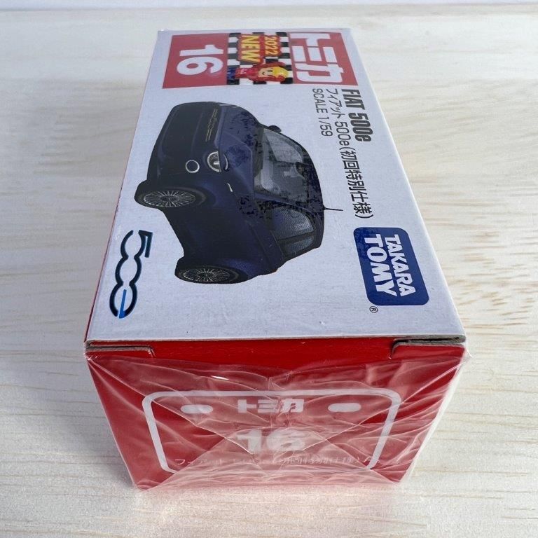 2台セット　タカラトミー トミカ No.16 フィアット 500e 初回特別仕様 Amazon | トミカ No.16 フィアット 500e (初回版) | ミニカー