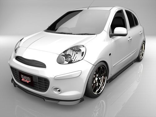 マーチ ニスモ 後期 K13 K13改 フロントアンダースポイラー エアロパーツ 説明文を必ずお読みください