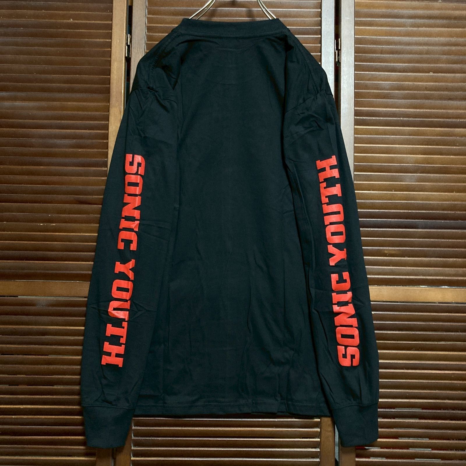 ソニックユース 希少 ロング バンド Tシャツ ブラック XL 古着 ⭐︎ ソニックユース Sonic Youth ライブ LIVE 黒 バンド T