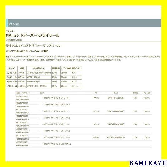 ☆ ティムコ TIEMCO オラクル MA ブラック 7/8 リール 2756 - Ky-Style