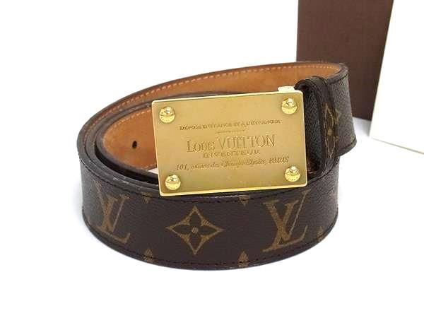 LOUIS VUITTON ルイヴィトン ベルト モノグラム サンチュール