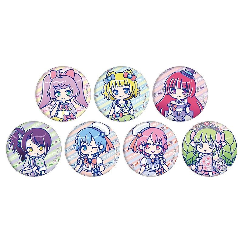 愛用 新品 7個入りBOX 缶バッジ artイラスト] [Candy 03 プリパラ ピンズ・ピンバッジ・缶バッジ