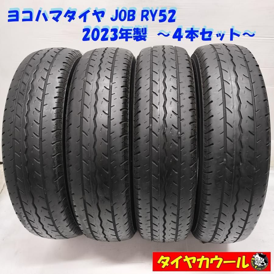 送料込み　新車外し　ヨコハマJOB ry52 145/80R12 ヨコハマタイヤ 4本セット 145R12 6PR JOB RY52 軽自動車 サマー