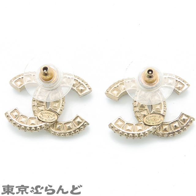 シャネル CHANEL ココマーク ピアス A16V ゴールド メタル