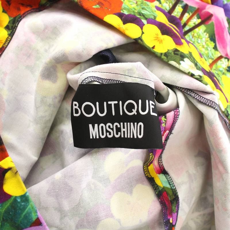 モスキーノ MOSCHINO BOUTIQUE ワンピース ミニ ノースリーブ 花 モスキーノ MOSCHINO BOUTIQUE ワンピース ミニ ノースリーブ 花