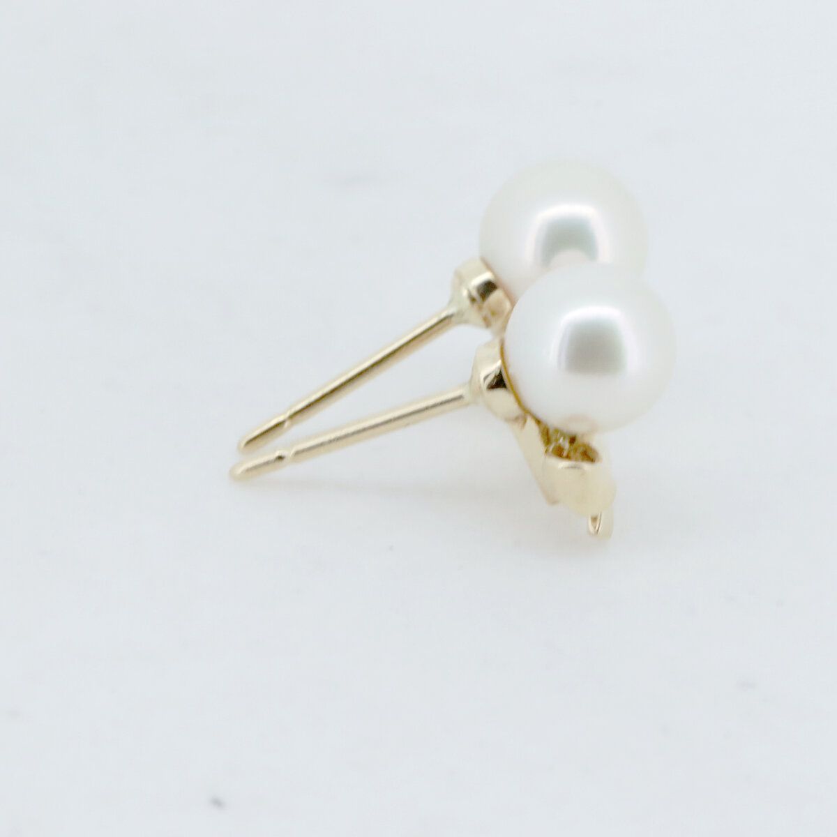 ミキモト パール ピアス K18(WG) 約6.5mm ABランクの買取参考