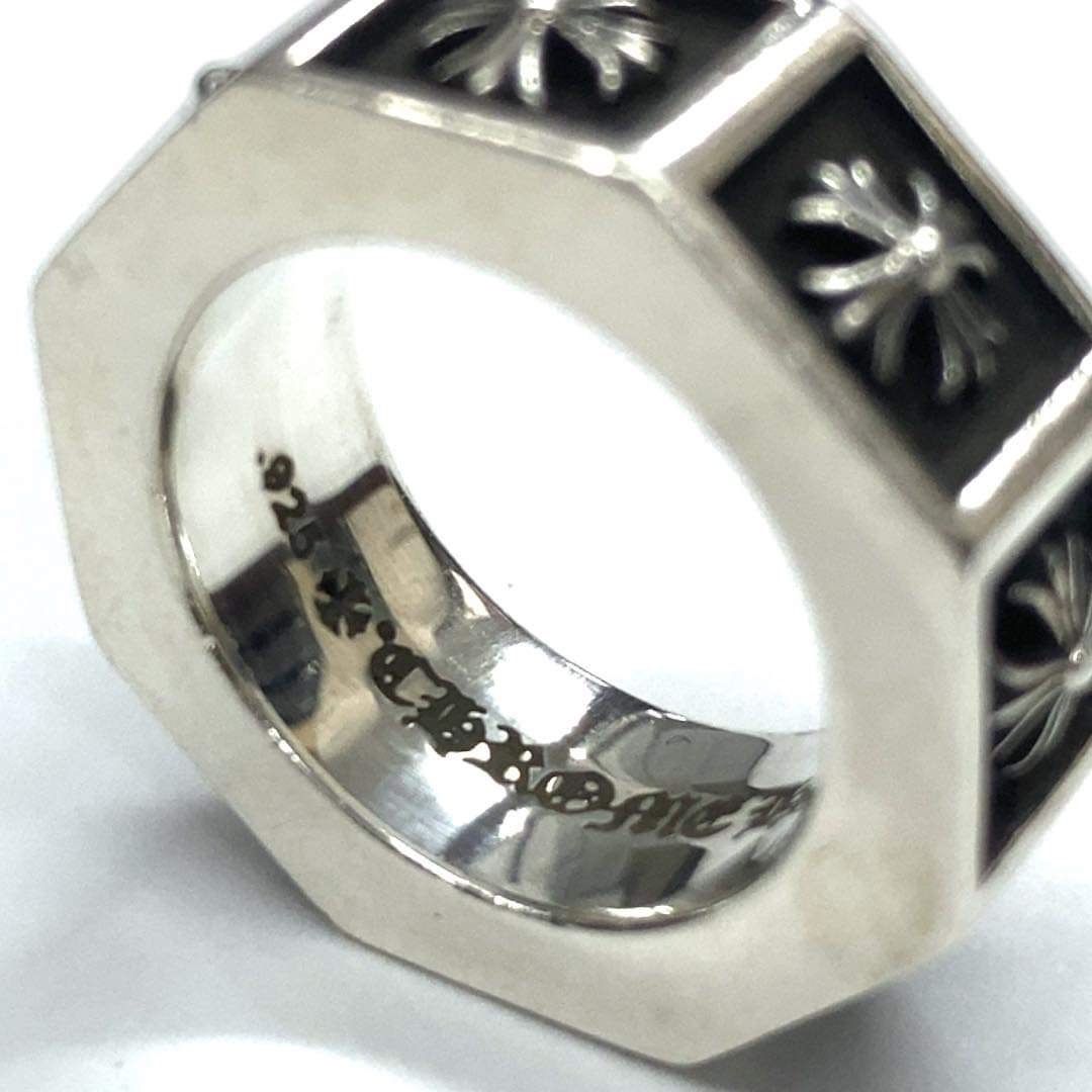 中古品】CHROME HEARTS クロムハーツ ALPHABET BLOCK RING アルファベット ブロック CHプラス リング 指輪 14号  925 シルバー インボイス - メルカリ