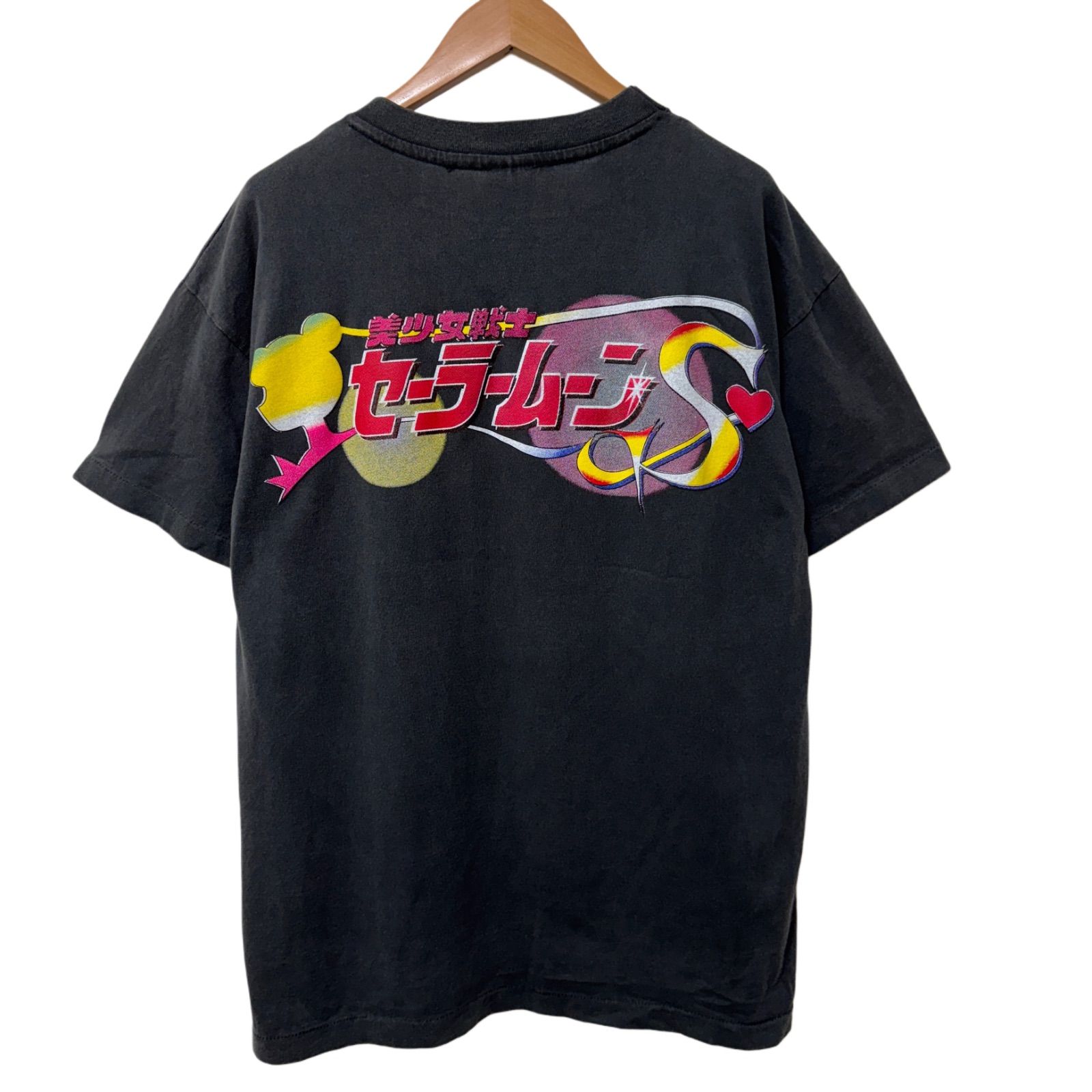 セーラームーン Tシャツ Lサイズ ブラック 90s USA製 WILD OATS