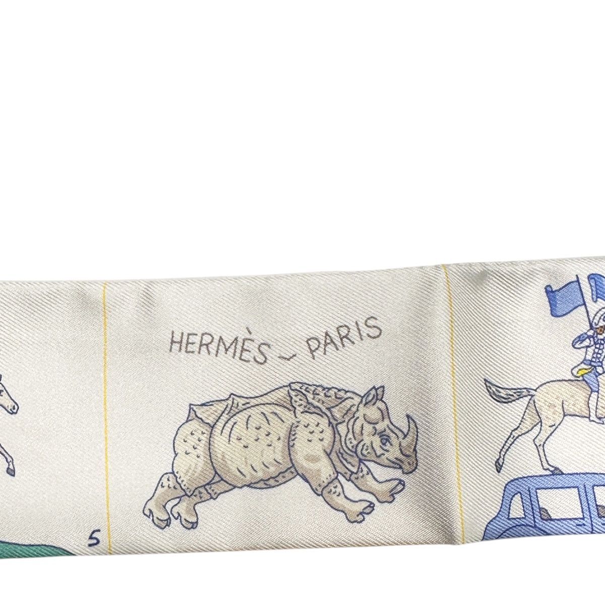 新品・未使用 HERMES エルメス ツイリー エルメス・パラード グリ・ペルル 中古】 HERMES エルメス ツイリー HERMES PARADE エルメス