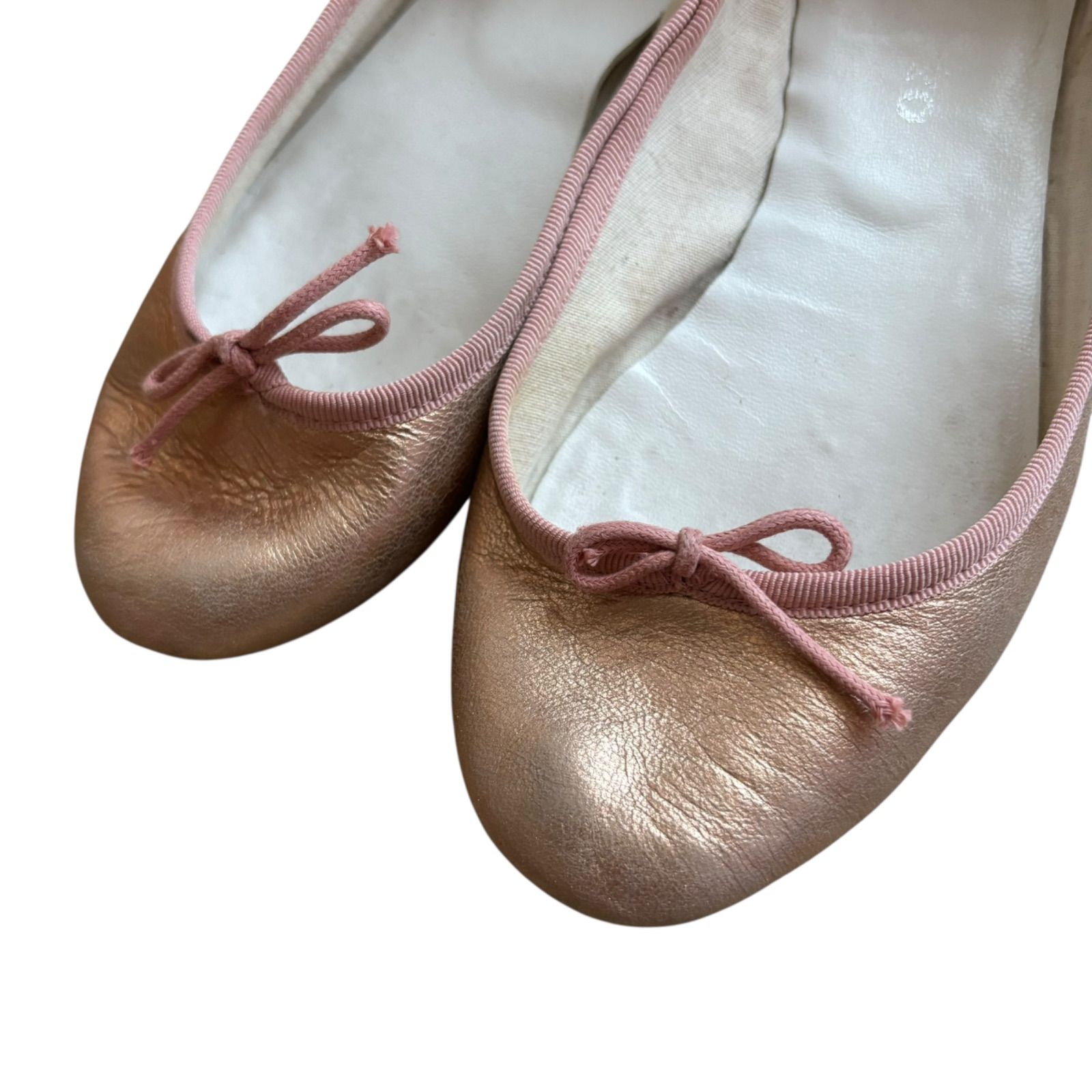 Repetto パンプス z1377 Repettoレペット パンプス バレエシューズ リボン ピンク