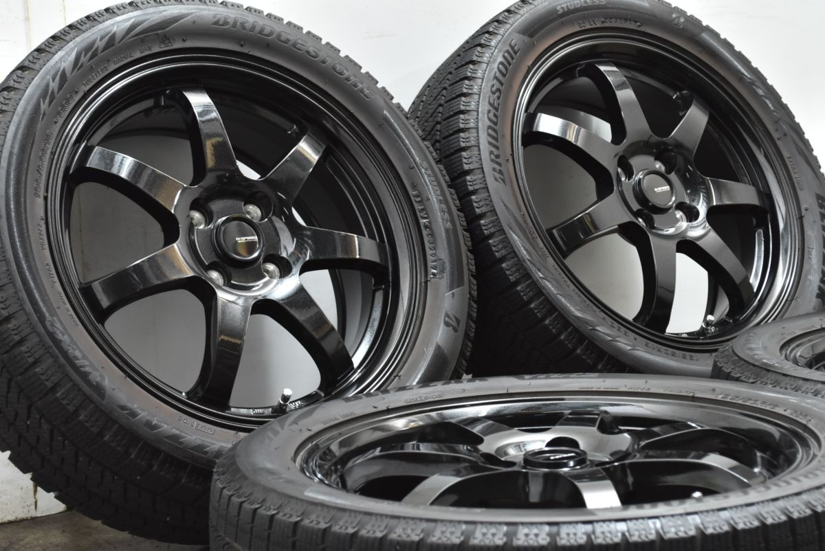 ホイール G SPEED 16in 6J 45 PCD100 ブリザックVRX2 195|50R16 ロードスター スイフト ヤリス ヴィッツ フィット スイフト