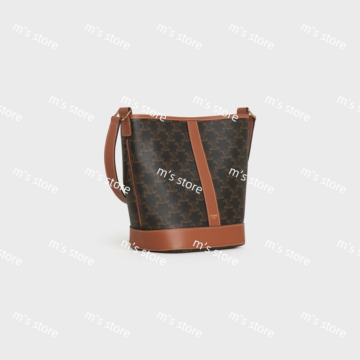 CELINE トリオンフ キャンバス スモール バケット タン CELINE トリオンフ キャンバス スモール バケット タン (CELINE
