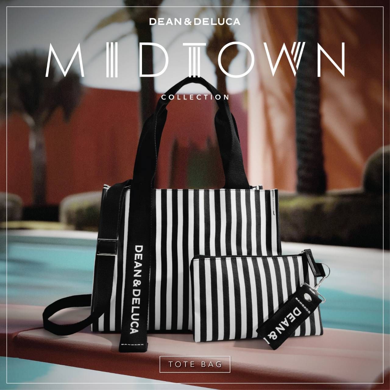 DEAN&DELUCA トートバッグ＆ポーチ 海外限定☆DEAN & DELUCA☆MIDTOWN トートバッグ&ポーチ - メルカリ