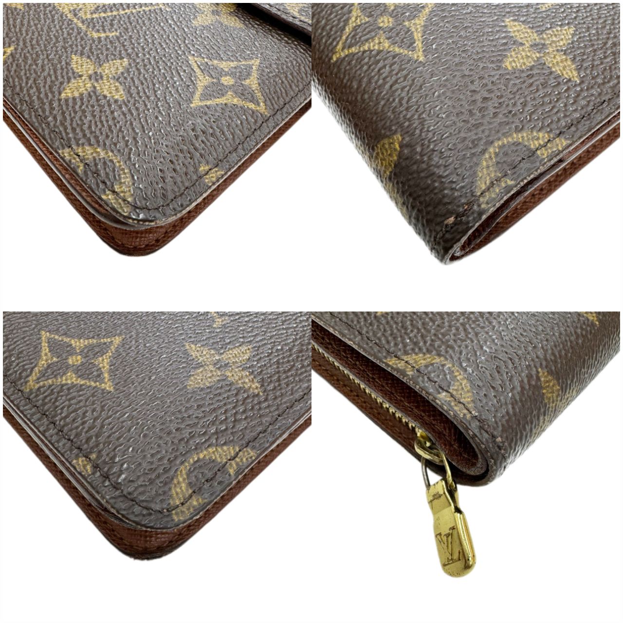 LOUIS VUITTON ルイ ヴィトン ポルトパピエ ジップ モノグラム 折り財布 ブラウン M61207 SP0012 ※パスケース欠品 メンズ  レディース - メルカリ