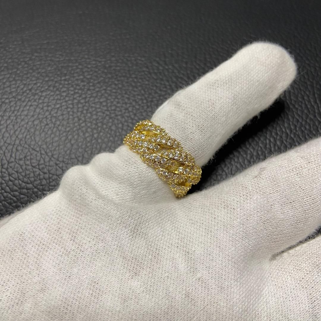 yellow bucks着用 18k gp マイアミチェーンリング シルバー yellow bucks着用 18k gp マイアミチェーンリング シルバー