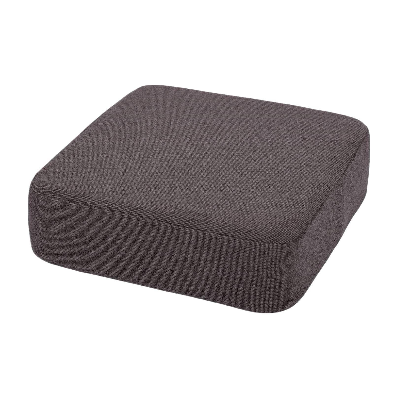 床用 ゆっくり沈む 43×43×12cm フロアクッション 厚め ウレタン 低反発+高反発 ブラウン クッション 座布団 2層構造 Home Baibu