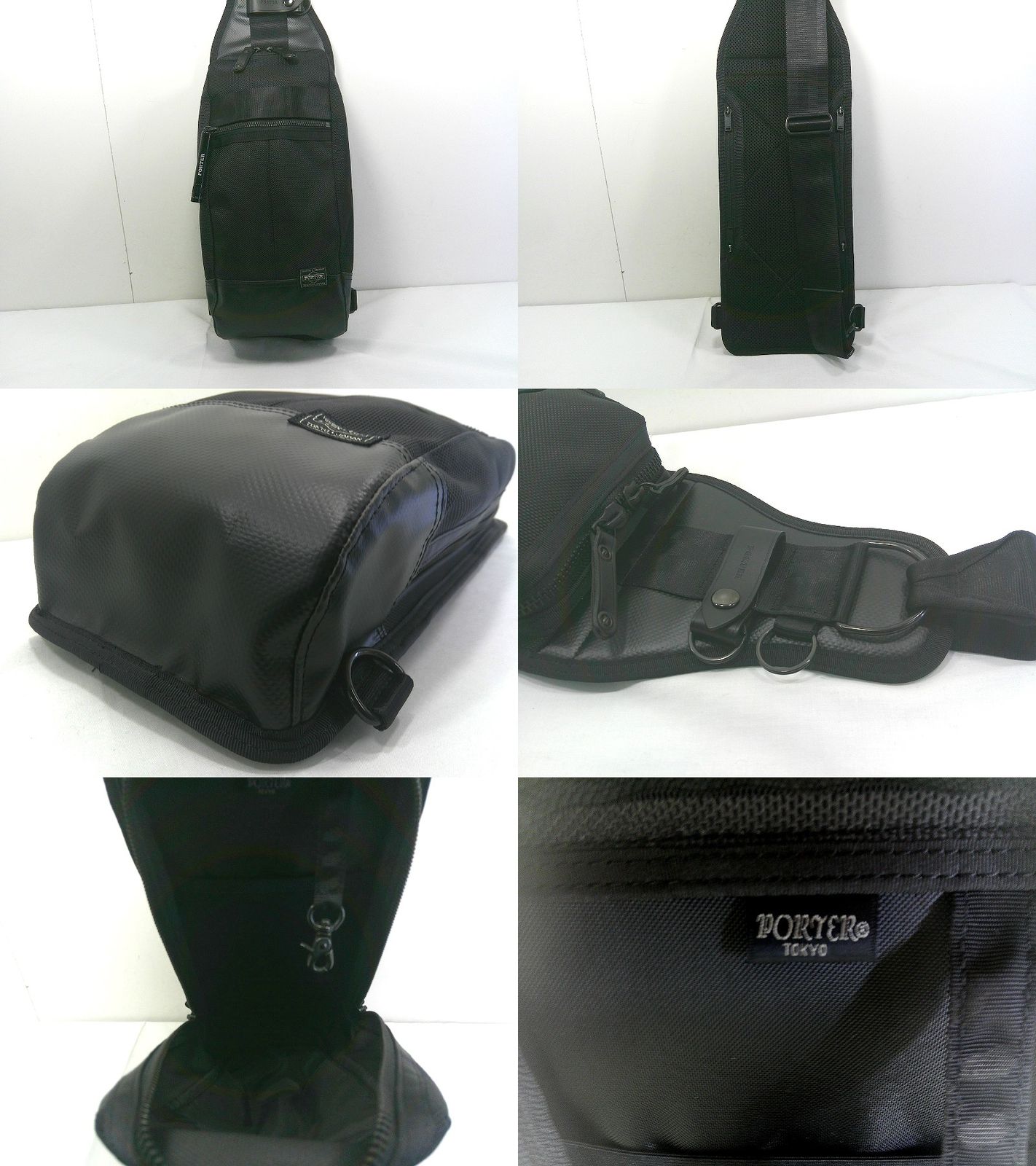 【超美品】PORTER　HEAT　スリングショルダーバッグ　マグライト付　未使用 極美品✨ポーター ヒート スリングショルダー ボディバッグ