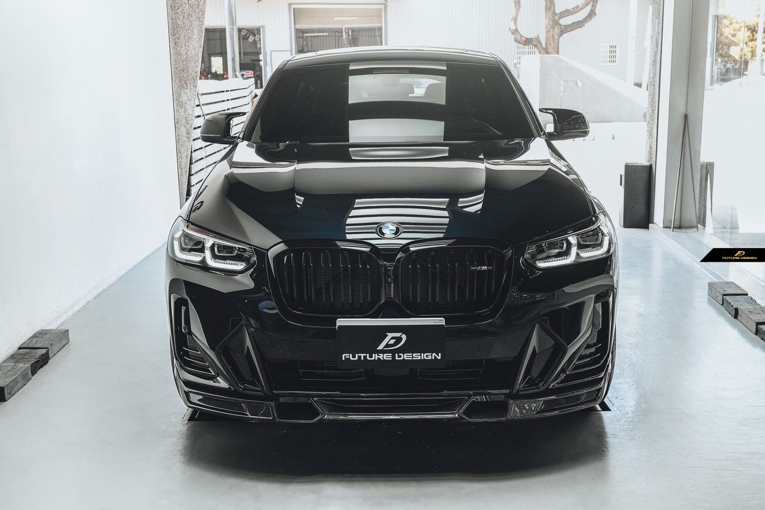 FUTURE DESIGN BMW Xシリーズ X3 G01 X4 G02 Mスポーツ 後期車 フロントバンパー用 リップスポイラー 本物DryCarbon ドライカーボン カスタム エアロ