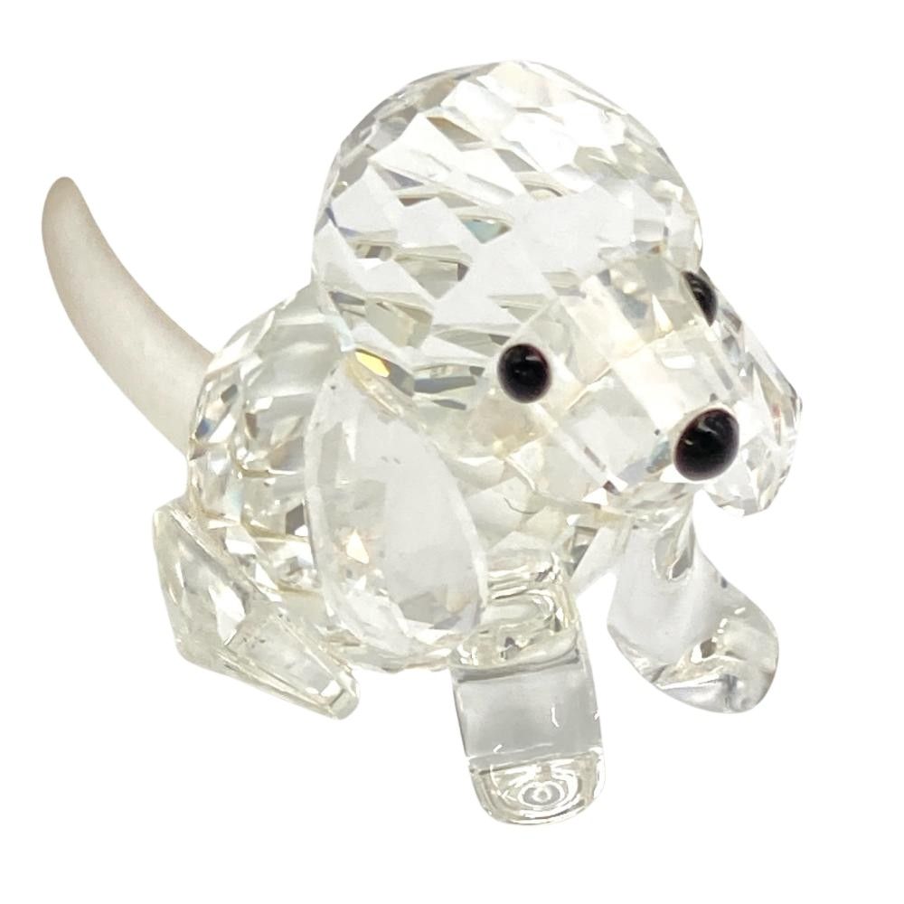 スワロフスキー ビーグル 158418 中古スワロフスキー クリスタル シッティングビーグル