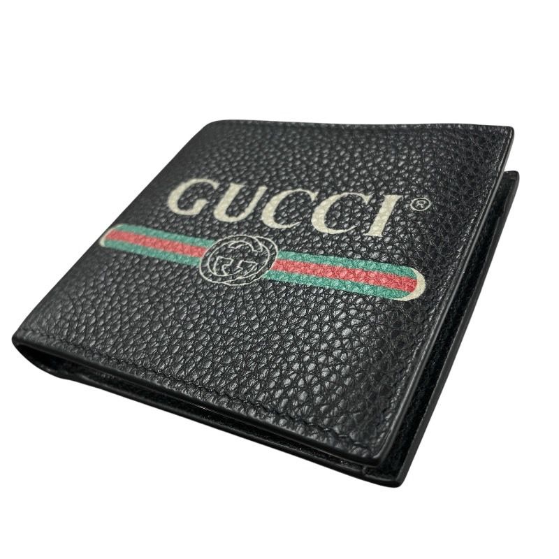 GUCCI】グッチ ヴィンテージロゴ 496316 二つ折り財布 レザー GUCCI】グッチ ヴィンテージロゴ 496316 二つ折り財布 レザー