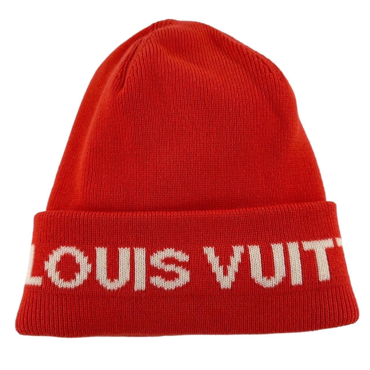Louis Vuitton オレンジニット帽 オレンジ系 Louis Vuitton(ルイヴィトン) ストローハット(メンズ