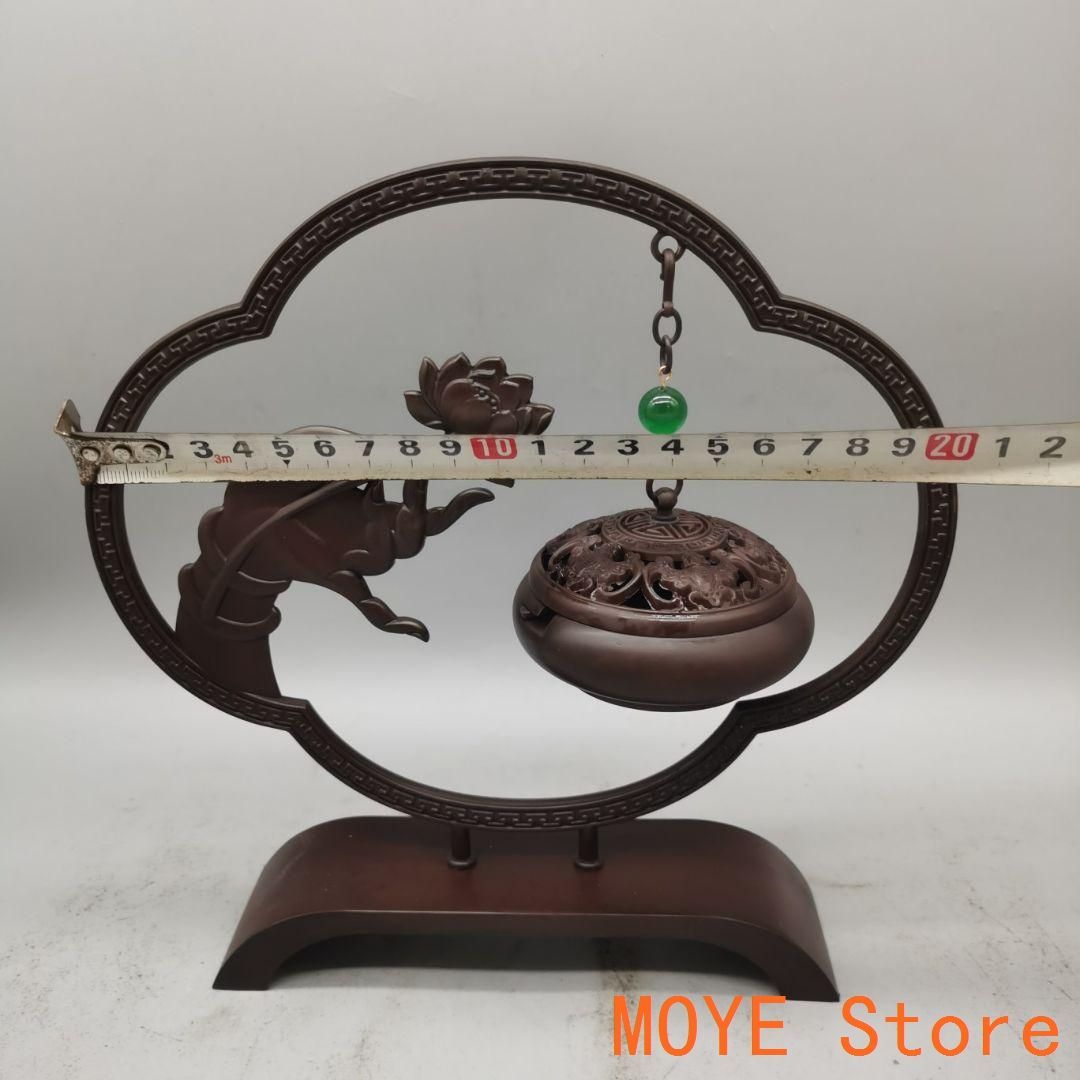 銅器 仏手倒流香 茶台 机 事務室 薫香炉 装飾品 工芸品 置物 銅器 蓮華仏手薫香弔炉 香道具 書卓茶室 禅意装飾品 工芸品 置物