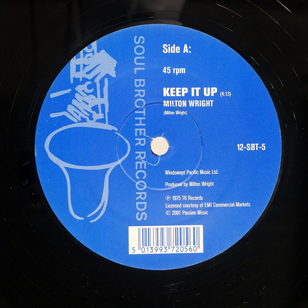 UK盤 MILTON WRIGHT / LJ REYNOLDS/KEEP IT UP / KEY TO THE