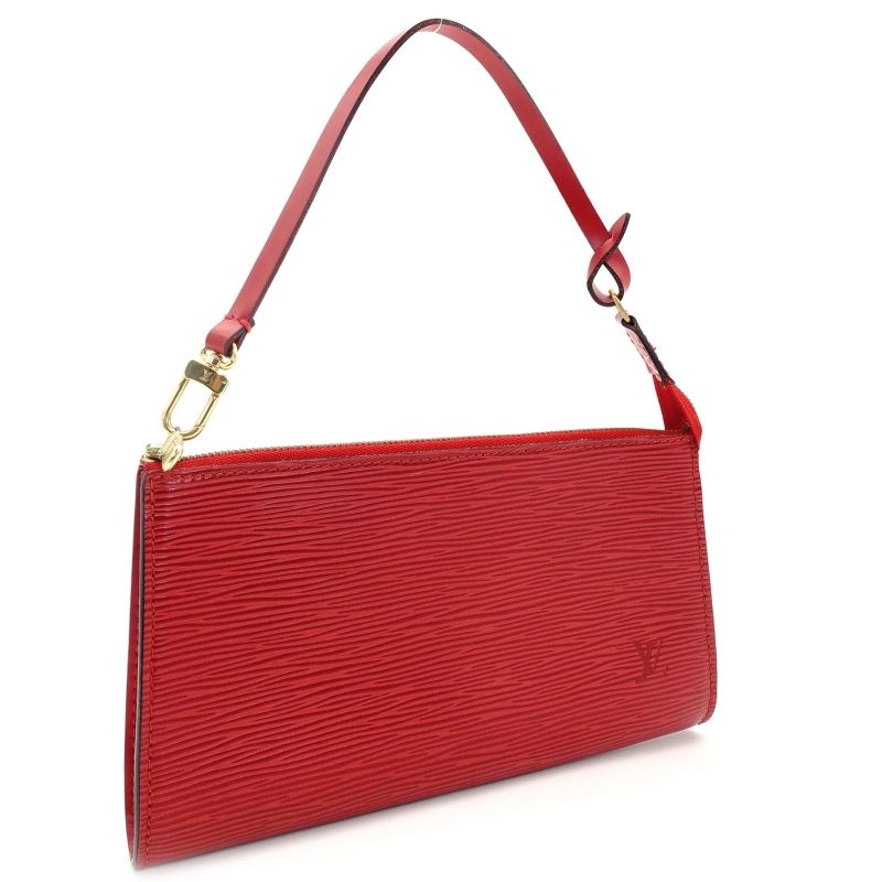 ルイヴィトン LOUIS VUITTON エピ ポーチ レッド レザー 赤 ショルダー 7-7-183