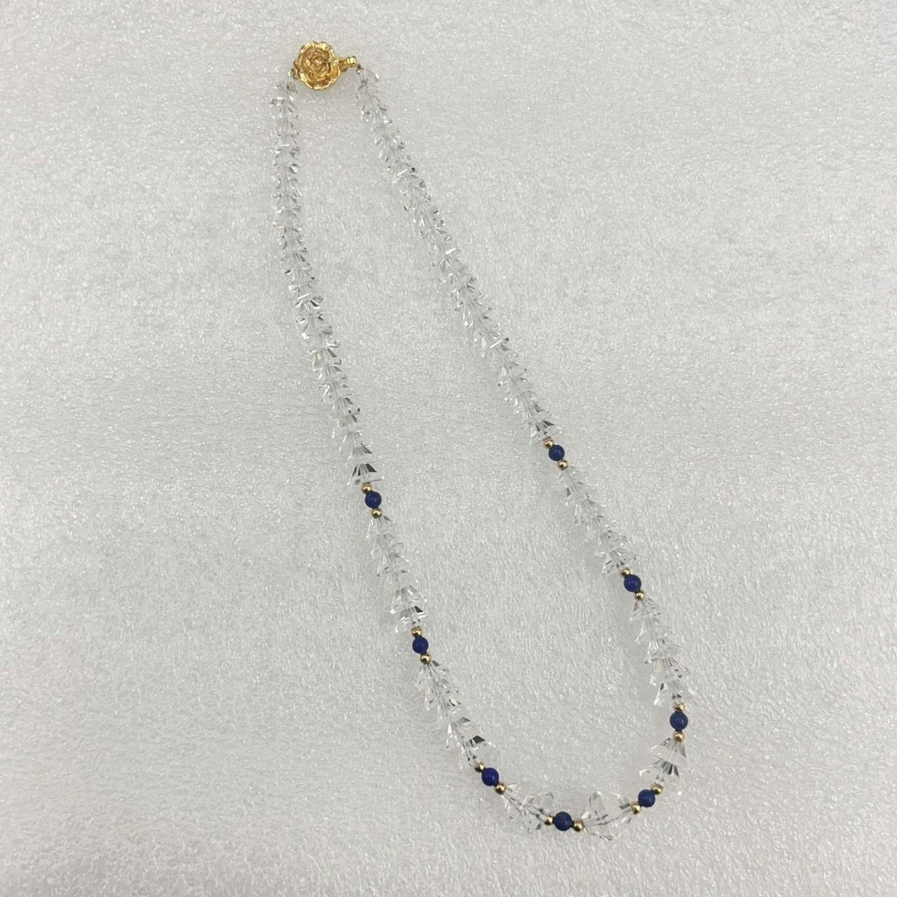 本水晶 天然白水晶 ネックレス イヤリング セット 英雅堂 シルバー 