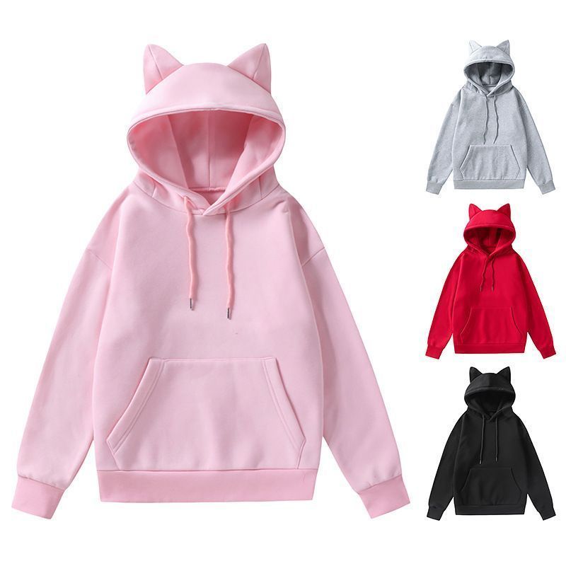 パーカー レディース プルオーバーパーカー フード付き 長袖 ねこみみ 猫耳 トップス 微起毛 カジュアル かわいい おしゃれ 楽天市場】パーカー レディース プルオーバーパーカー フード