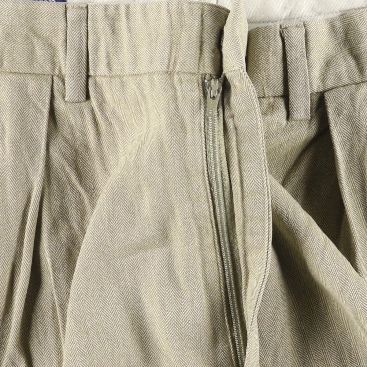 古着 ラルフローレン Ralph Lauren POLO by Ralph Lauren ツータック ヘリンボーン コットン スラックスパンツ メンズw34相当 eaa581245 KIN-KAAI_COM