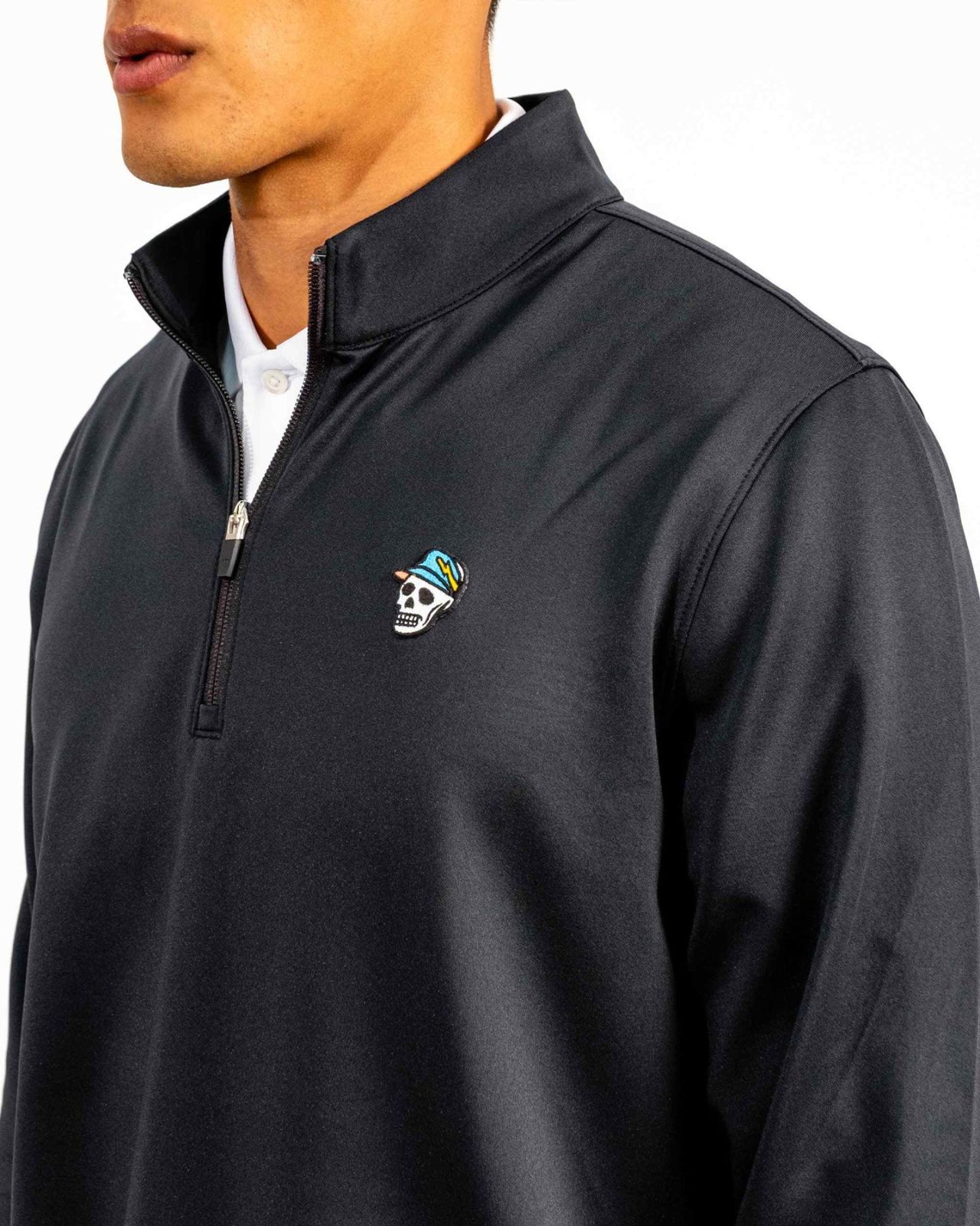 Devereux Skull Icon 1|4 Zip Black デバロー デヴァロー ゴルフ WWW_USTAUSTRALIA_COM_AU