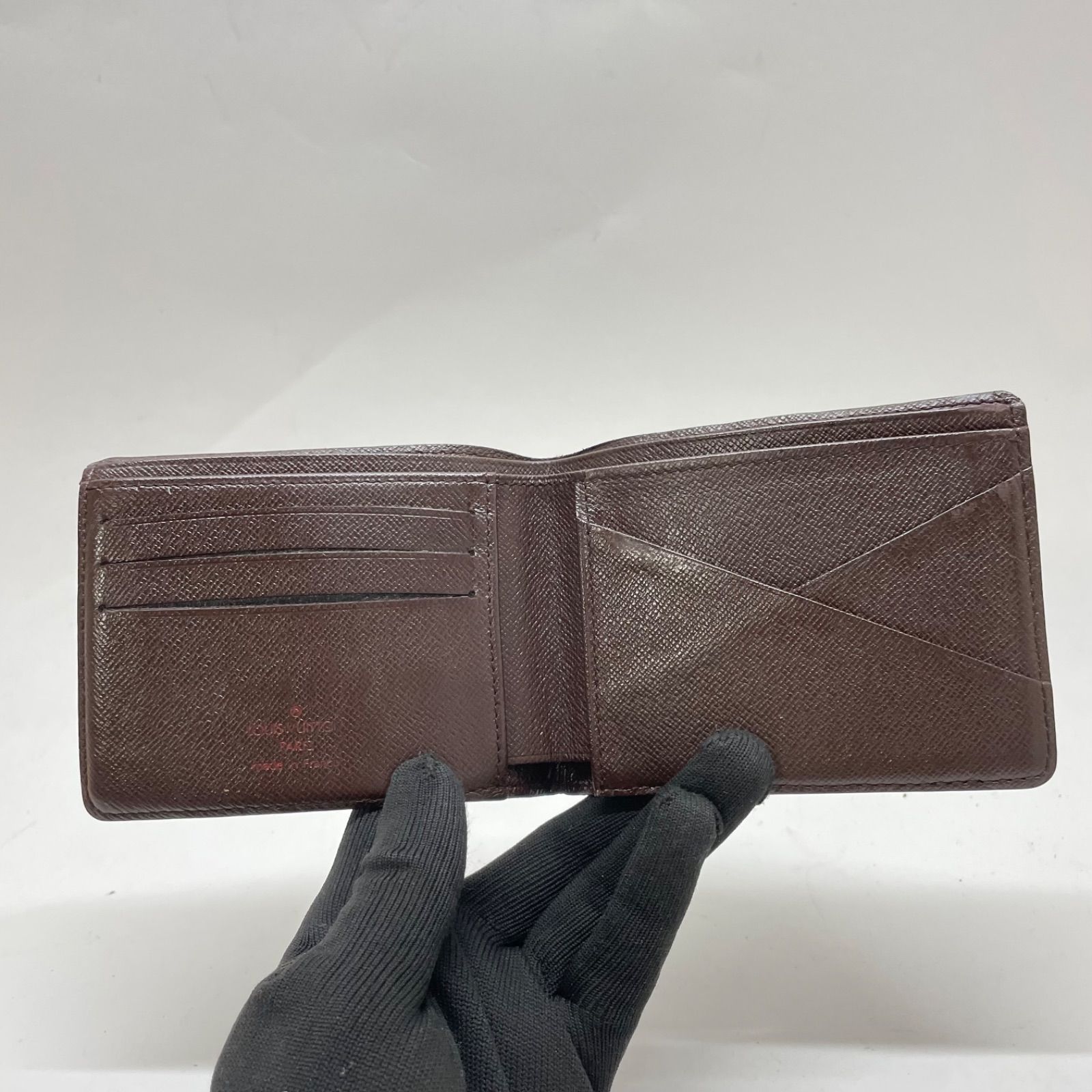 1246 LOUIS VUITTON ルイヴィトン ダミエ 二つ折り財布