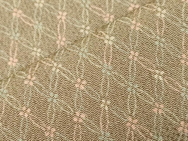 平和屋着物○上質な小紋 吉祥文 鬼しぼ縮緬 正絹 逸品 CAAT9318dy 平和